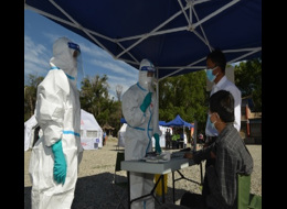 2021年5月國家突發急性傳染病防控（青海）隊伍和海南州衛生應急隊伍聯合開展鼠疫、地震災害衛生應急培訓演練